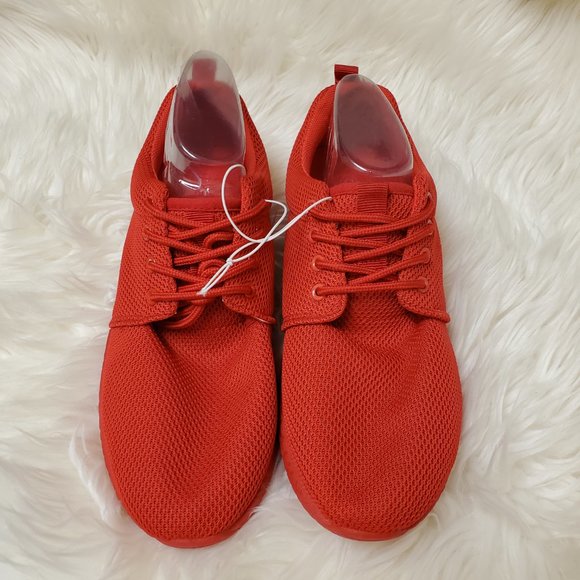 Citi Steps Women's Red Knit Lace Up Sneaker SZ 11 - Picture 3 of 10